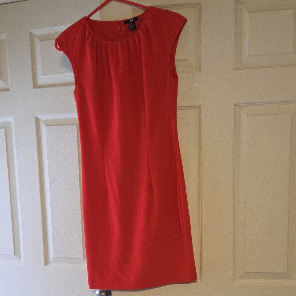 H&M Vibrant Red Midi Dress